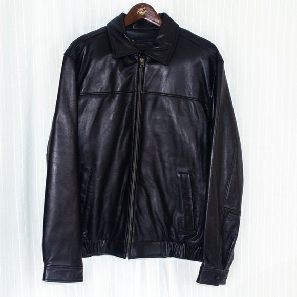 Covington Jackets & Coats Covington Mens Black Genuine Leather Jacket Poshmark